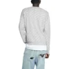 Pull à col rond avec logo sur toute la surface « Light Grey White » 702952T32331461