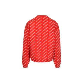 Pull à col rond avec logo sur toute la surface « Rouge Blanc » 702952T32336090 Pull à col rond avec logo sur toute la surface « Rouge Blanc » 702952T32336090