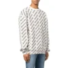 Pull à col rond avec logo sur toute la surface « White Black » 702952T32339054