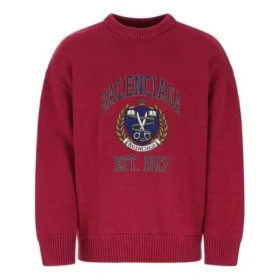 Pull à col rond avec logo universitaire « Red » 675267T32176164