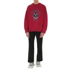 Pull à col rond avec logo universitaire « Red » 675267T32176164