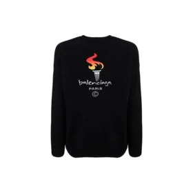 Pull à col rond des Jeux Olympiques de Paris « Noir » 621032T41041070 Pull à col rond des Jeux Olympiques de Paris « Noir » 621032T41041070