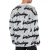 Pull à col rond en coton 3D Scribble « White » 625985T31809040