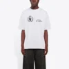 Pull à col rond et manches courtes pour homme Balenciaga x WFP 1re génération, imprimé logo, gris 612966THV841167