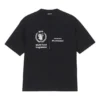Pull à col rond et manches courtes pour homme Balenciaga x WFP 1re génération, imprimé logo, noir 612966THV841000
