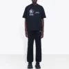 Pull à col rond et manches courtes pour homme Balenciaga x WFP 1re génération, imprimé logo, noir 612966THV841000