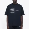 Pull à col rond et manches courtes pour homme Balenciaga x WFP 1re génération, imprimé logo, noir 612966THV841000