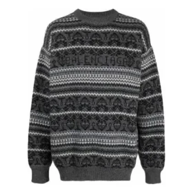Pull à col rond Fair Isle « Gris » 675280T16121240