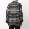 Pull à col rond Fair Isle « Gris » 675280T16121240