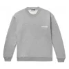 Pull à col rond pour homme Balenciaga « Micro Mark » à motif alphabétique, gris 556147TBV141300