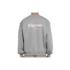 Pull à col rond pour homme Balenciaga « Micro Mark » à motif alphabétique, gris 556147TBV141300
