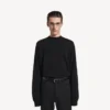 Pull à col rond pour homme, noir Pull à col rond pour homme, noir