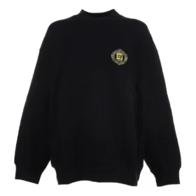 Pull à col rond Sporty B Crest Logo « Noir » 671125TLV60-1000 Pull à col rond Sporty B Crest Logo « Noir » 671125TLV60-1000