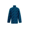Pull à col roulé avec logo sur toute la surface « Petrol Blue » 657402T15672470