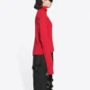 Pull à col roulé imprimé côtelé « Red » 662722T32106167