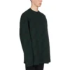 Pull en laine à col rond avec logo sur toute la surface « Dark Green » 657400T15673050