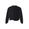 Pull en maille asymétrique restructuré « Noir » 657334T32011271