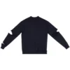 Pull en maille à col en V délavé « Navy » 696091T16420414