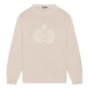 Pull en maille à col rond avec logo BB Laurel Crown « Beige » 664369T32119028