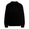 Pull en maille à col rond avec logo BB Laurel Crown « Noir » 664369T32111000