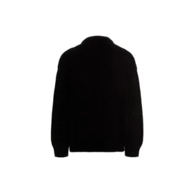 Pull en maille à col rond avec logo BB Laurel Crown « Noir » 664369T32111000