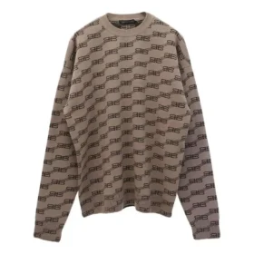 Pull en maille à col rond BB « Beige » 733859T32539378