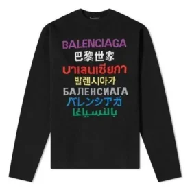 Pull en maille à col rond « Noir multicolore » 646491T15952771