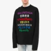 Pull en maille à col rond « Noir multicolore » 646491T15952771