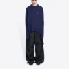 Pull en maille de laine à col montant Double B « Blue » 682010T16274011