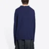 Pull en maille de laine à col montant Double B « Blue » 682010T16274011