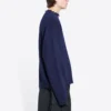 Pull en maille de laine à col montant Double B « Blue » 682010T16274011