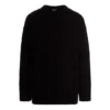 Pull en maille à logo jacquard « Noir » 662728T31661000