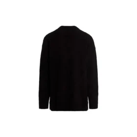 Pull en maille à logo jacquard « Noir » 662728T31661000