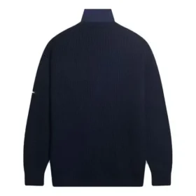 Pull en maille trompe-l’œil superposé « Navy » 675274T16118065 Pull en maille trompe-l’œil superposé « Navy » 675274T16118065