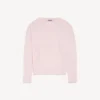Pull femme rose poudré