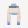 Pull hybride pour femme bleu marine/blanc Pull hybride pour femme bleu marine/blanc