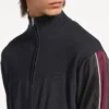 Pull hybride zippé pour homme, gris foncé Pull hybride zippé pour homme, gris foncé