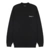 Pull à logo brodé, coupe moyenne « Noir » 652981TKV871070