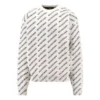 Pull Mini Allover Logo « Blanc Noir » 736247T32339054