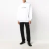 Pull oversize pour homme Balenciaga avec logo, blanc 570811TIV559040