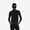 Pull zippé pour femme, noir Pull zippé pour femme, noir