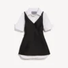 Robe-chemise hybride pour femme, noire Robe-chemise hybride pour femme, noire