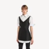Robe-chemise hybride pour femme, noire Robe-chemise hybride pour femme, noire