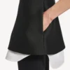 Robe-chemise hybride pour femme, noire Robe-chemise hybride pour femme, noire