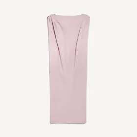Robe mi-longue ample pour femme, rose poudré