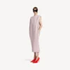Robe mi-longue ample pour femme, rose poudré Robe mi-longue ample pour femme, rose poudré