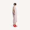 Robe mi-longue ample pour femme, rose poudré Robe mi-longue ample pour femme, rose poudré