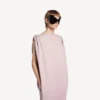 Robe mi-longue ample pour femme, rose poudré Robe mi-longue ample pour femme, rose poudré