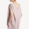 Robe mi-longue ample pour femme, rose poudré Robe mi-longue ample pour femme, rose poudré