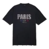 Robe-T-shirt Paris Strass « Noir » 777750TRVL71000